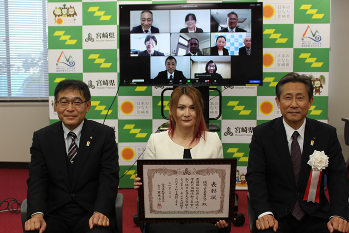 令和3年度「 地域学校協働活動 」推進に係る県教育長表彰 表彰式